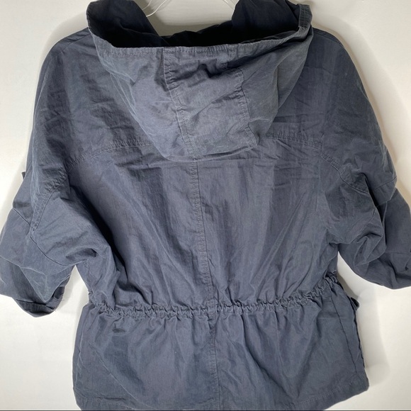 Navy crisp cotton jacket - Picture 14 of 15